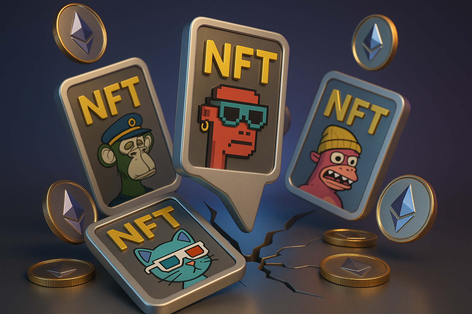 NFT Market Hits 2025 Lows as Year-End Rally Fails to Materialize